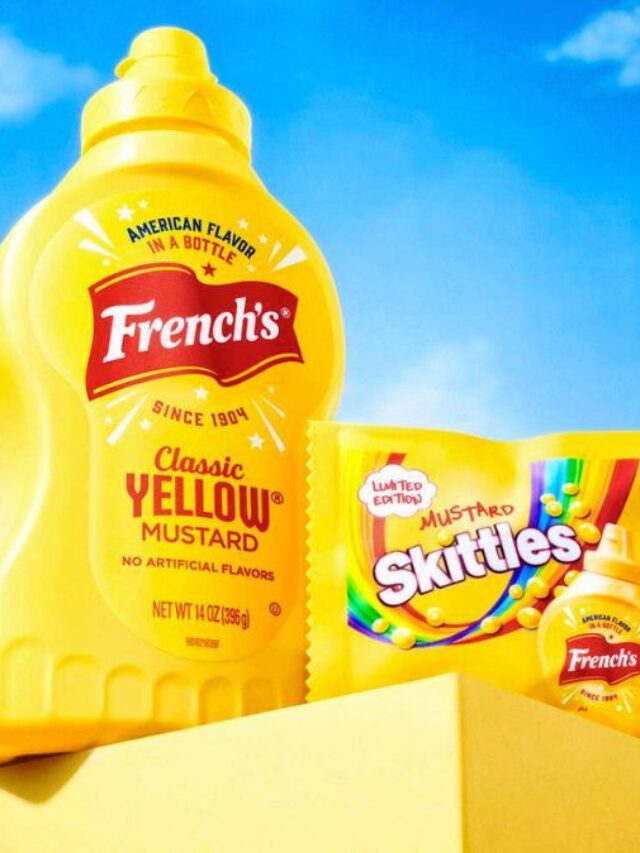 Skittles and French’s team up for mustard-flavored candy!